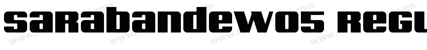 SarabandeW05 Regular字体转换